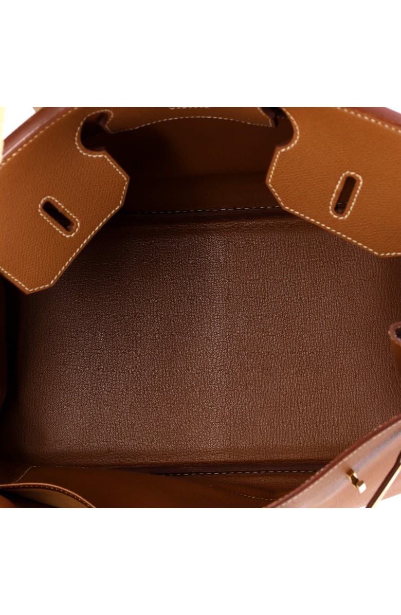 Pre-Owned Hermes Birkin Handbag Brown Veau Grain Lisse with Gold Hardware 35, Alternate, color, Gold