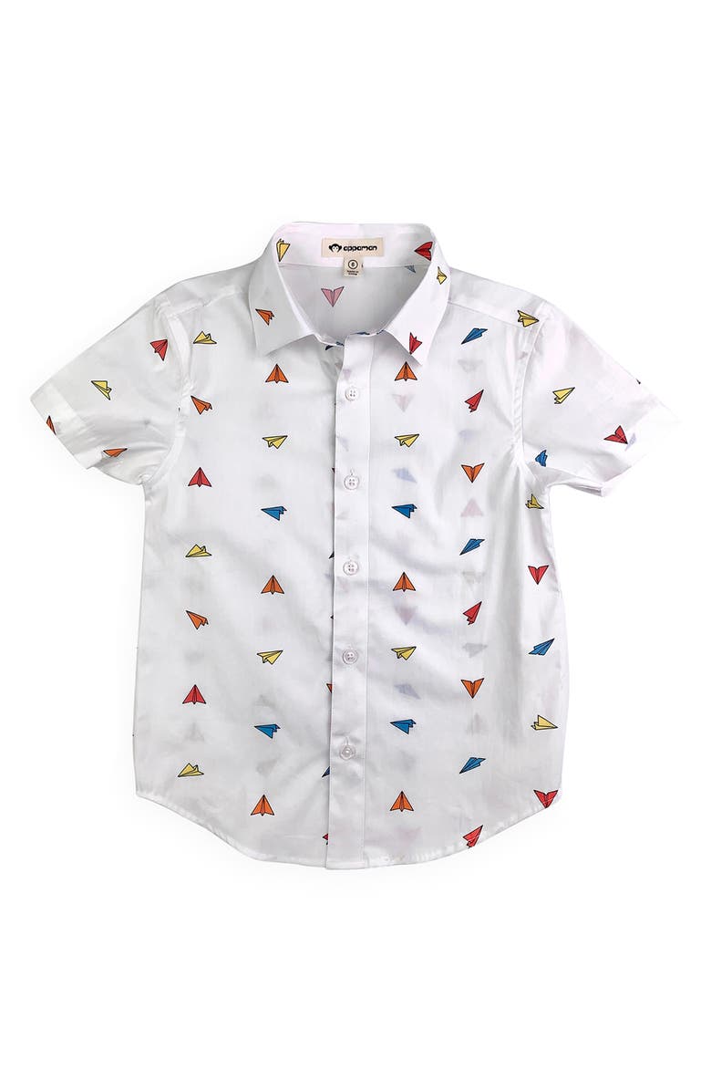Appaman Kids' Day Party Cotton Button-Up Shirt, Main, color,