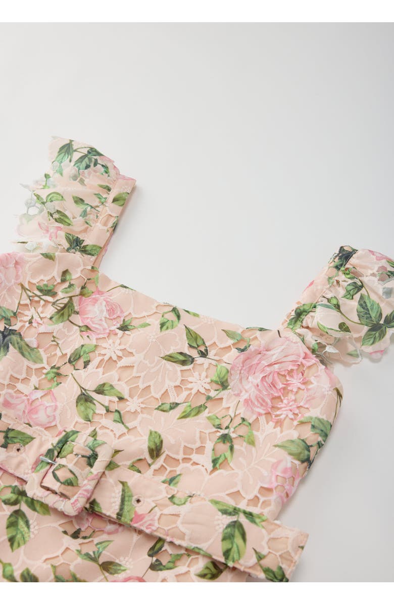 Marlo Kids Leonora Embroidered Mini Dress, Alternate, color, Floral