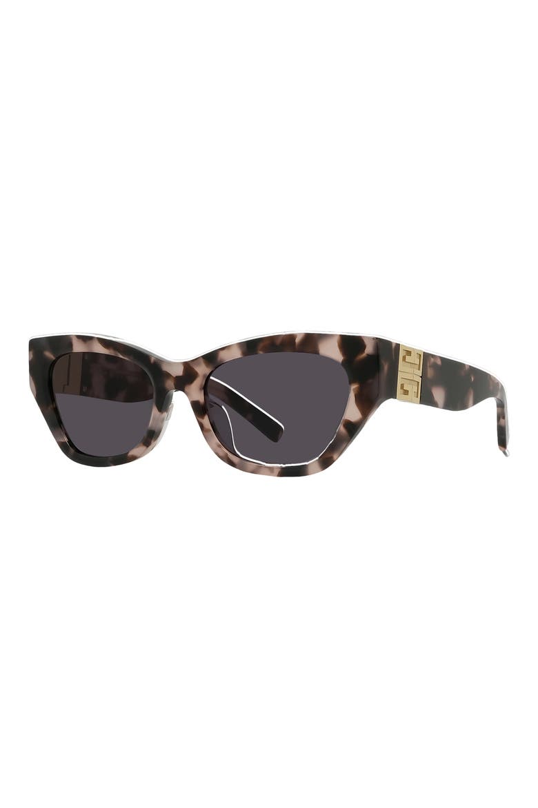 4G 55mm Cat Eye Sunglasses, Alternate, color, HAVANA / SMOKE