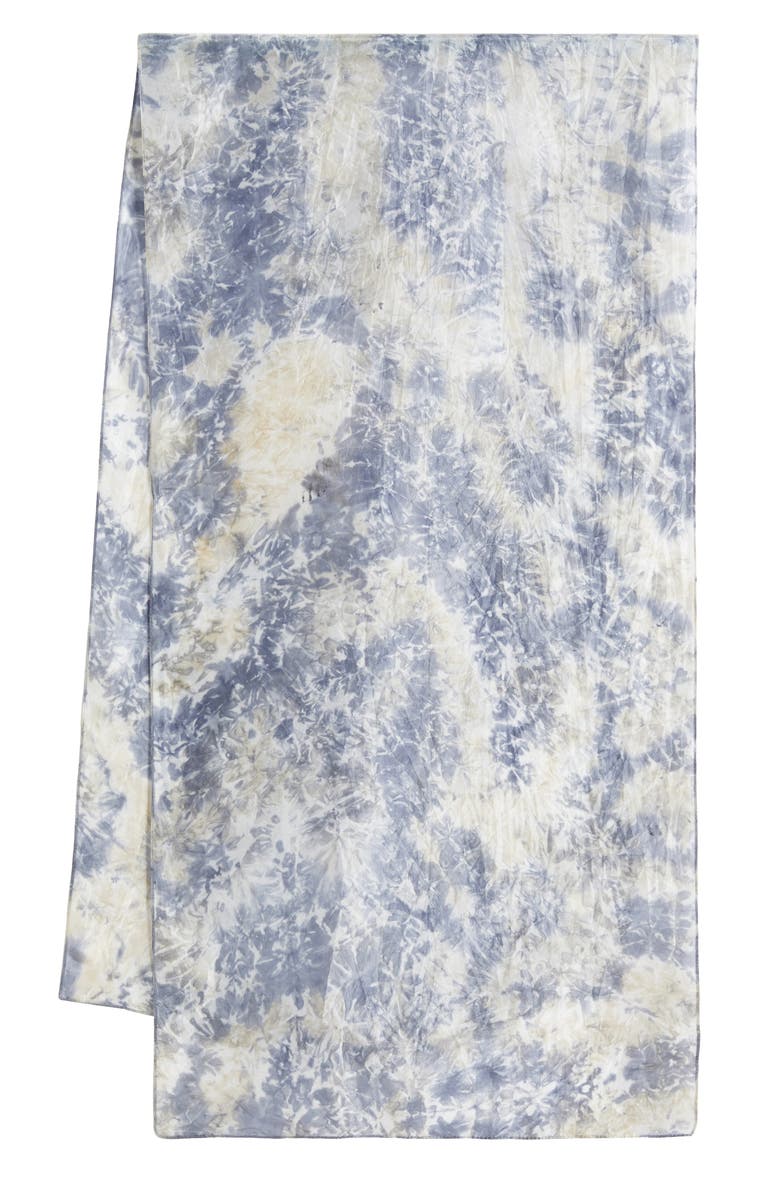 Eileen Fisher Hand Dyed Silk Scarf, Alternate, color, Flint