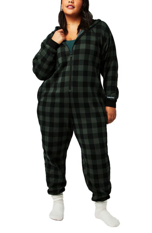 Fabletics Cozy Fleece Hooded Jumpsuit In Green