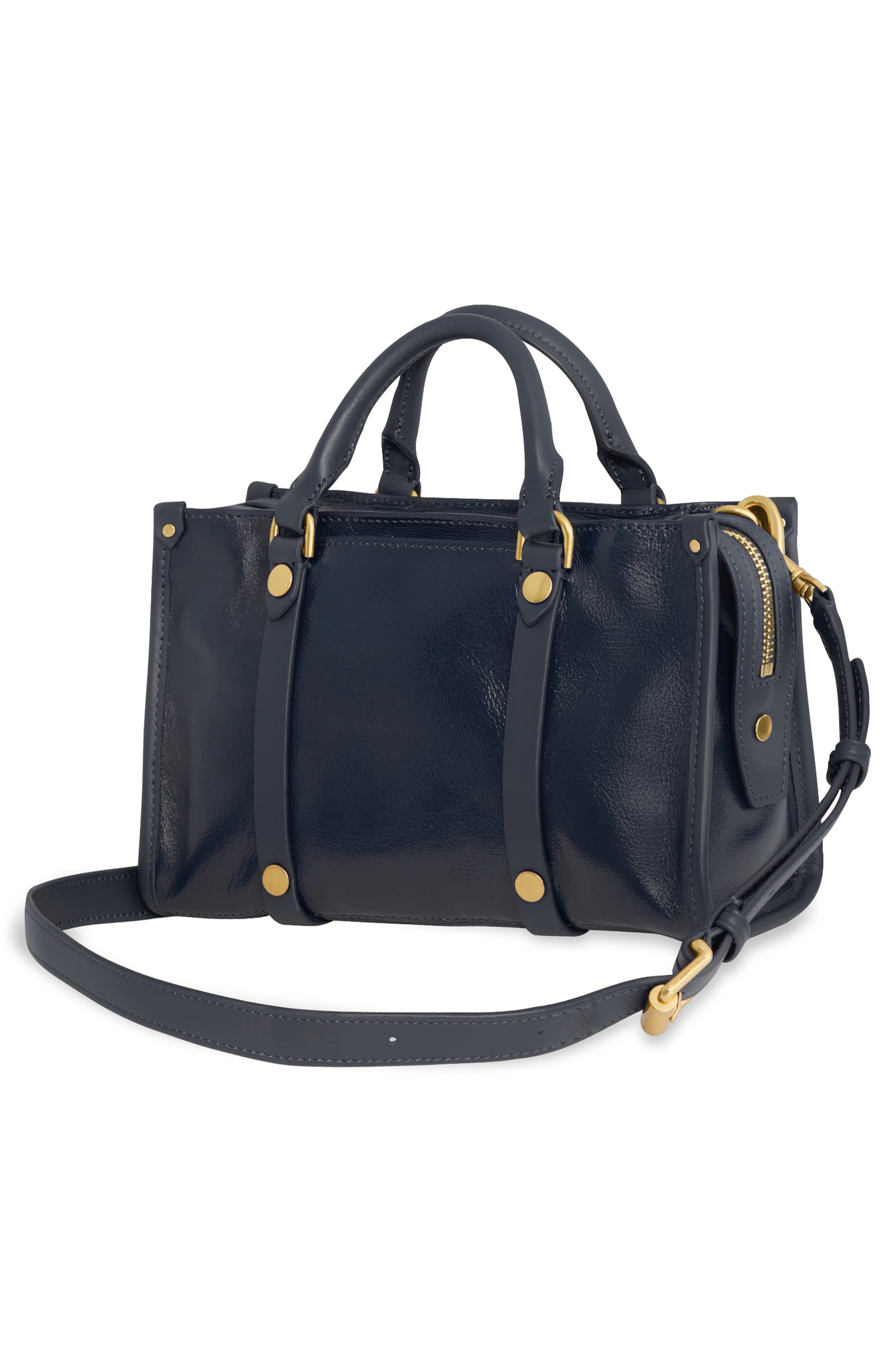 Surplus Leather Crossbody Satchel, Alternate, color, MIDNIGHT BLUE
