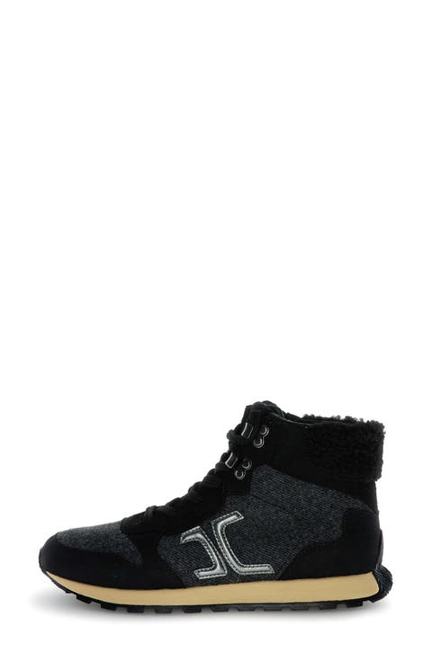 Plume High Genuine Shearling Bootie