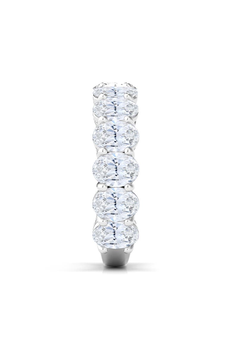 3/4 Oval Cut Lab Created Diamond Eternity Ring, Alternate, color, WHITE GOLD