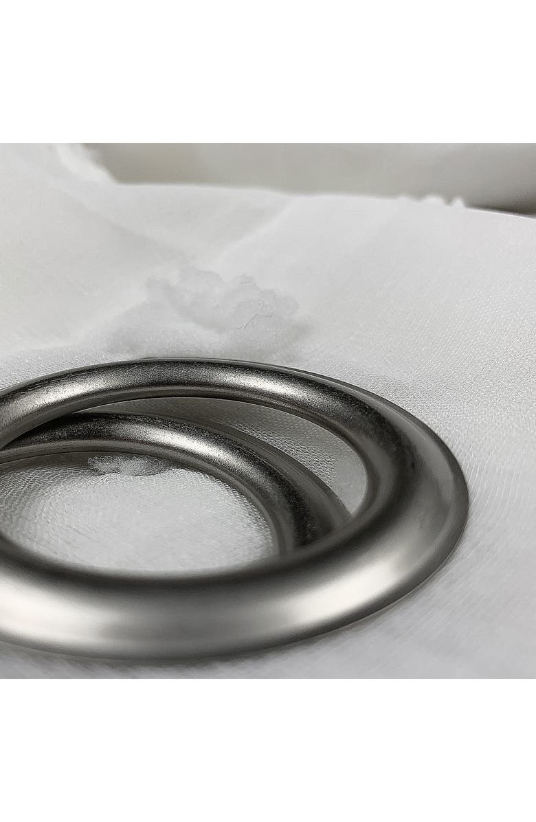 DAINTY HOME Snowball Set of 2 Sheer Panel Curtains, Alternate, color, 