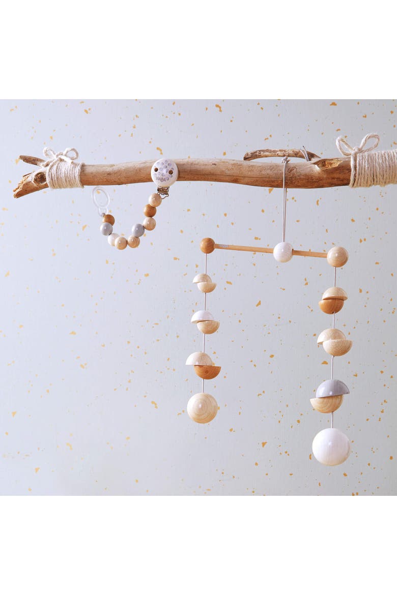 Wooden Mobile Dots, Alternate, color, Multi