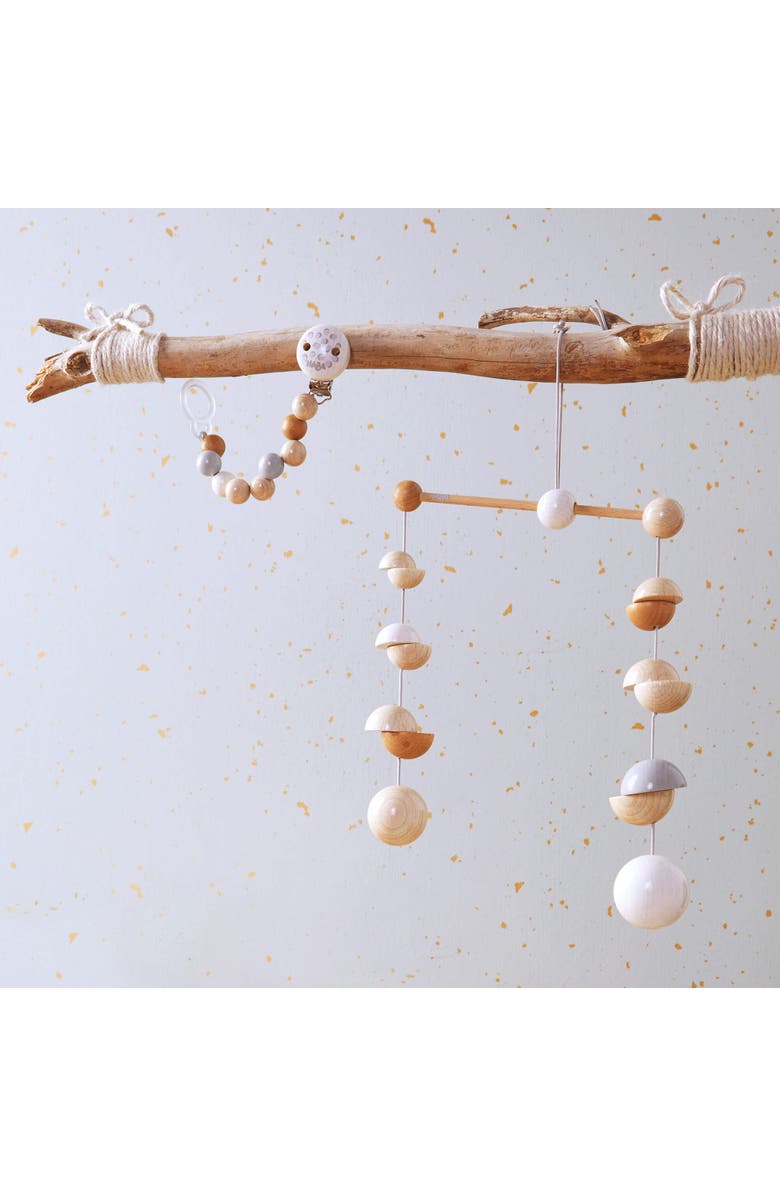 HABA Baby Mobile Dots - Natural Wooden Nursery Ceiling Decoration, Alternate, color, Multi