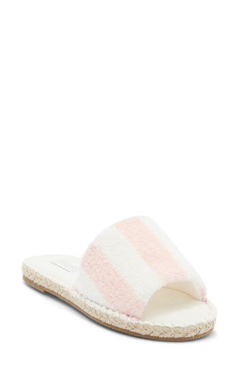 Pj Salvage Stripe Slipper In White