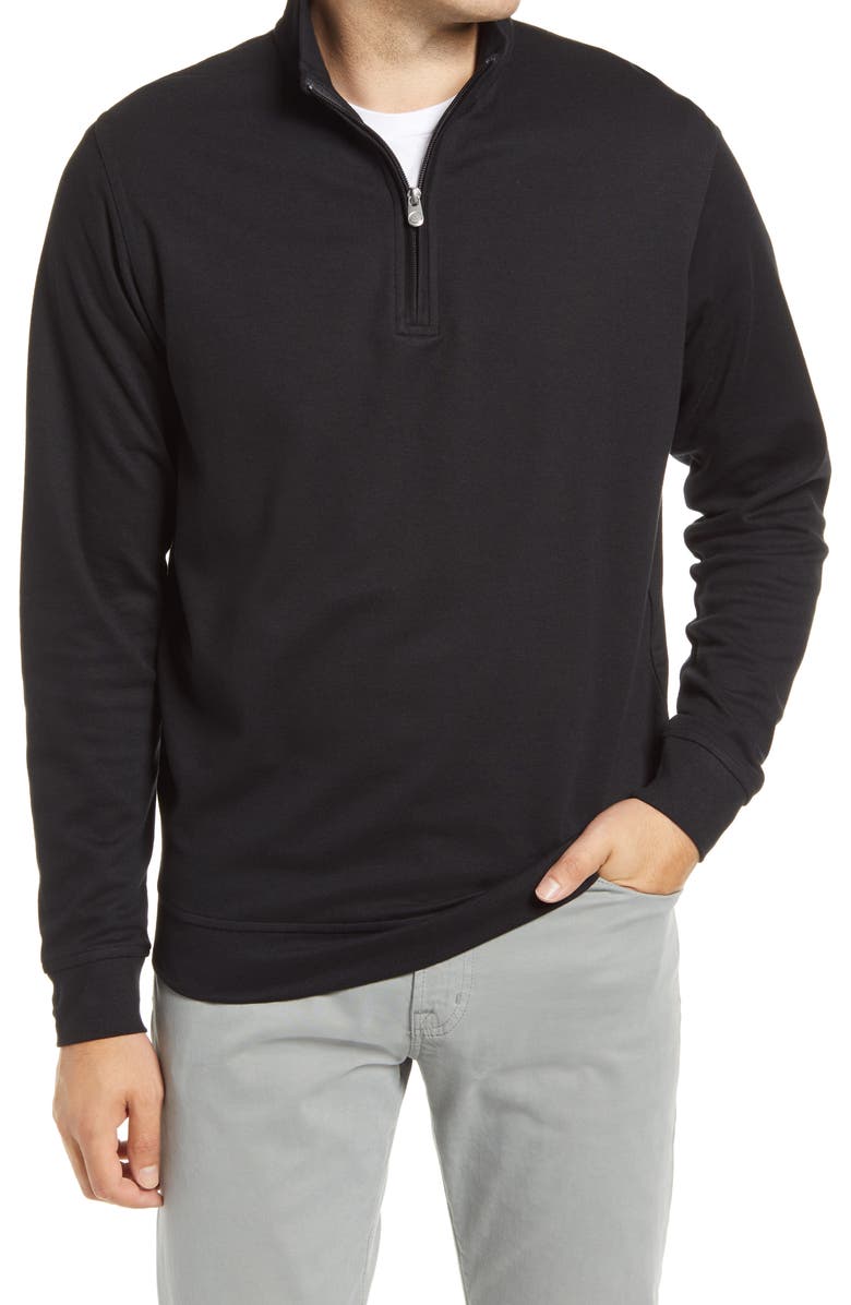 Peter Millar Comfort Interlock Quarter Zip Pullover, Main, color,