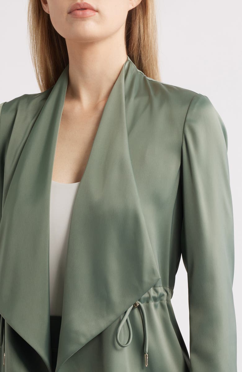 Anne Klein Draped Open Front Jacket, Alternate, color, 