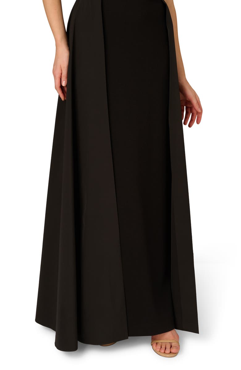 Aidan Mattox by Adrianna Papell Strapless Crepe Ballgown, Alternate, color, 