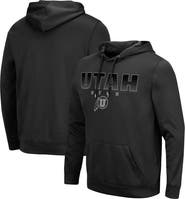 COLOSSEUM Men's Colosseum Black Utah Utes Blackout 3.0 Pullover Hoodie