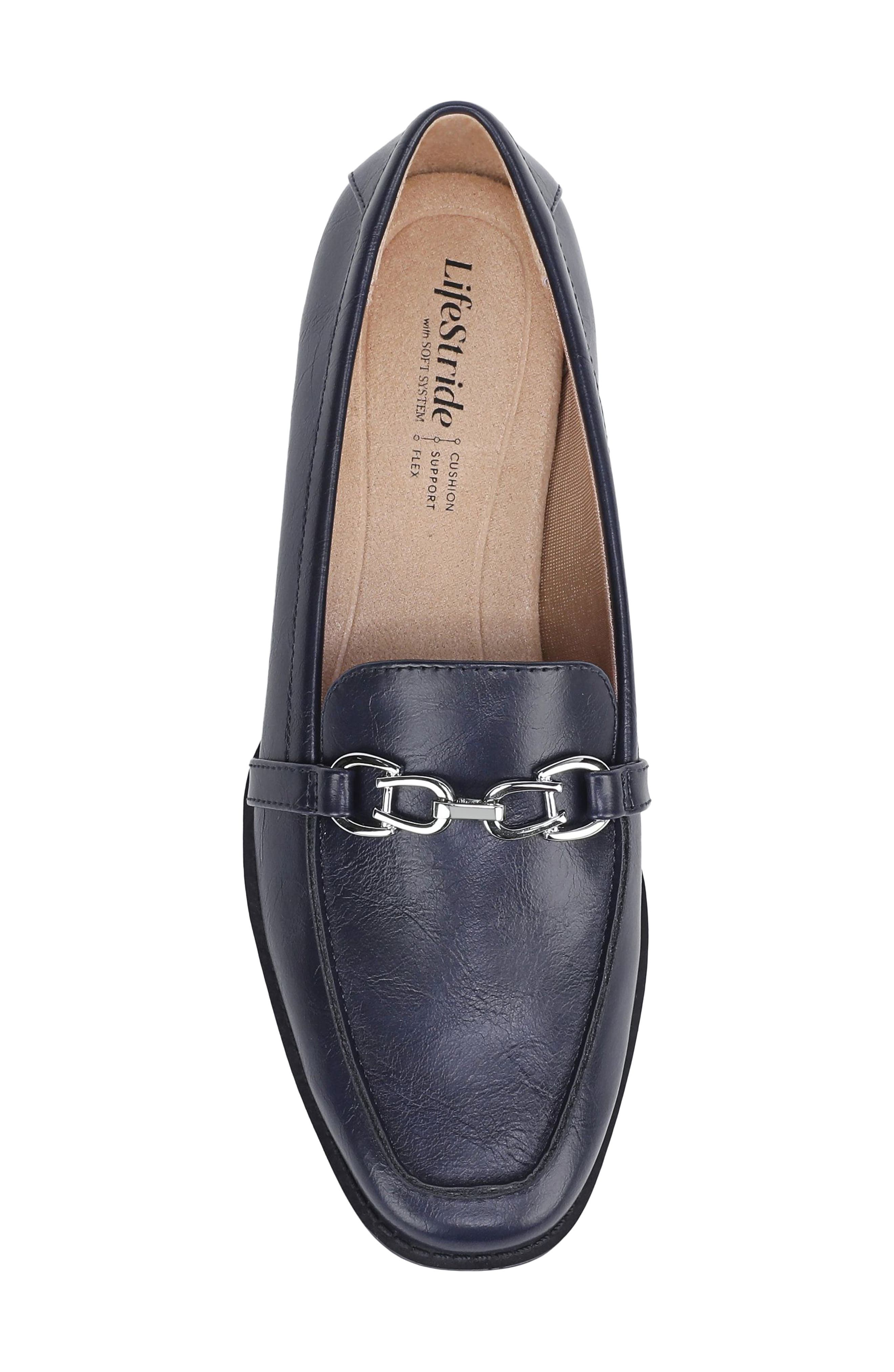 LifeStride Francine Chain Loafer, Alternate, color, Navy
