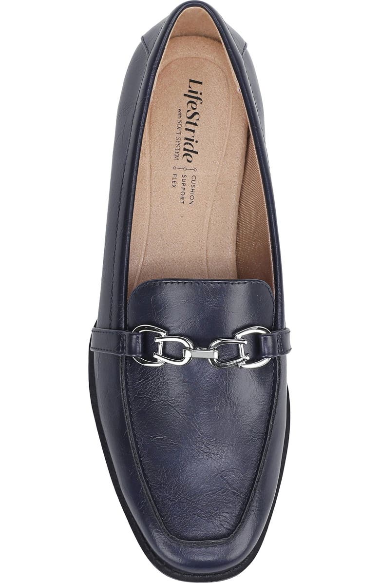 LifeStride Francine Chain Loafer, Alternate, color, Navy