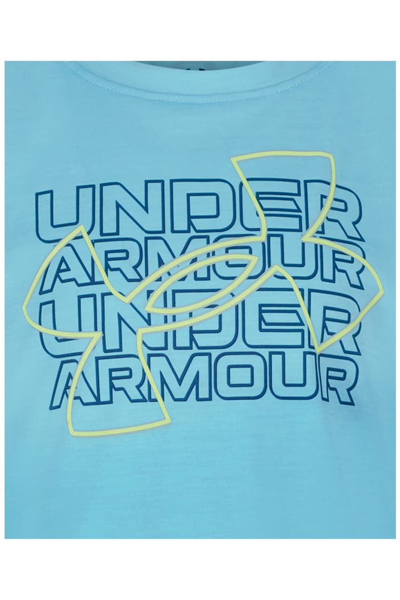 Kids' UA Twist Breakout Performance Graphic T-Shirt, Alternate, color, FRESCO BLUE
