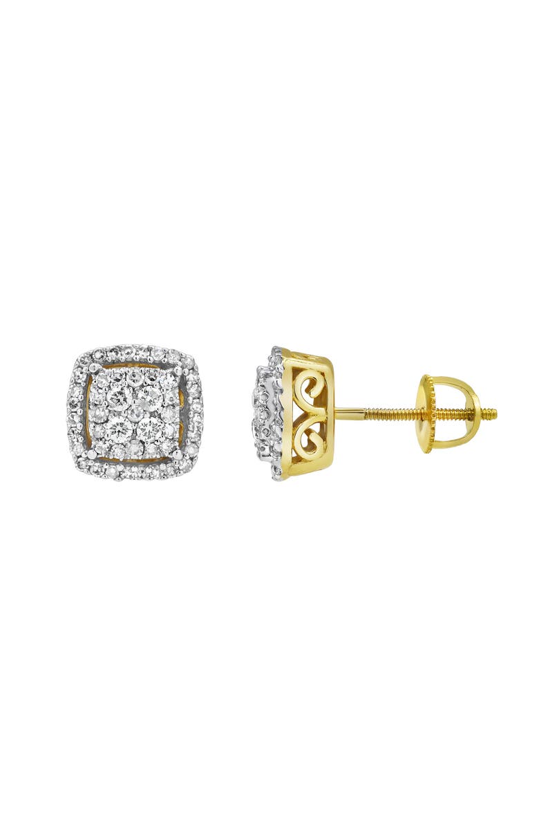 LuvMyJewelry Ballroom Bliss 14K Yellow Gold Diamond Stud Earrings - 0.49ct., Alternate, color, 