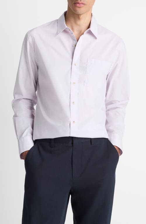 Vince Cotton Poplin Button-up Shirt In White