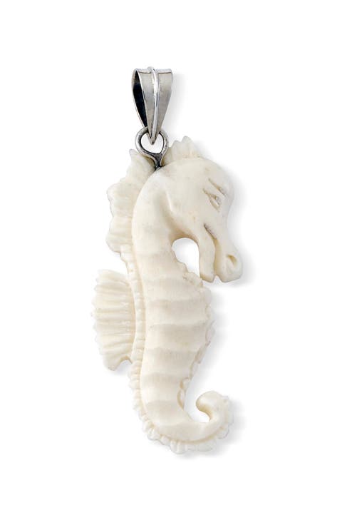 Carved Seahorse Pendant