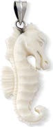 SAMUEL B. Carved Seahorse Pendant