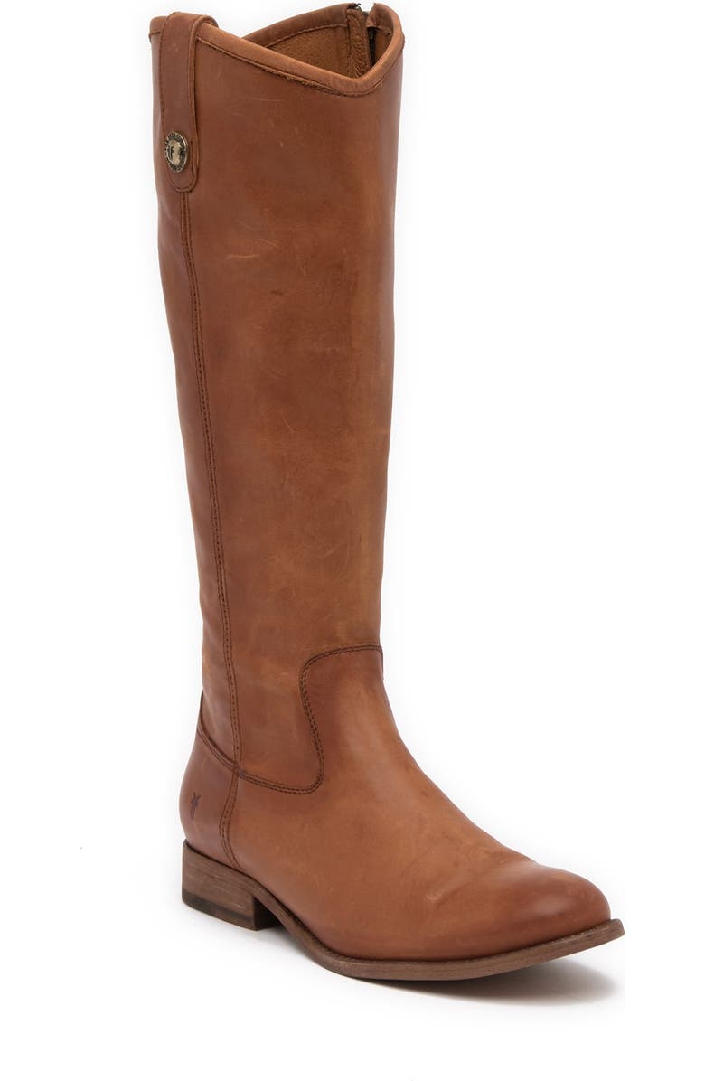 Frye Melissa Button Inside Zip Leather Boot, Main, color,