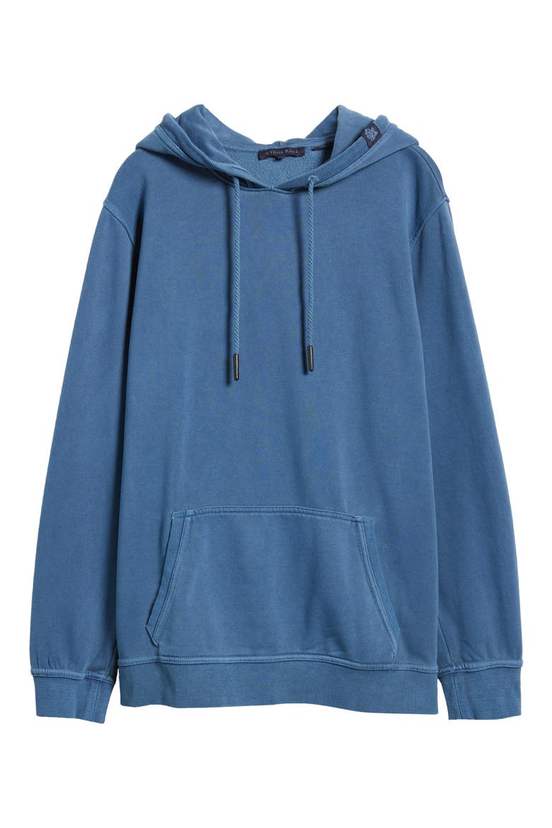 Fleece Hoodie, Alternate, color, DENIM