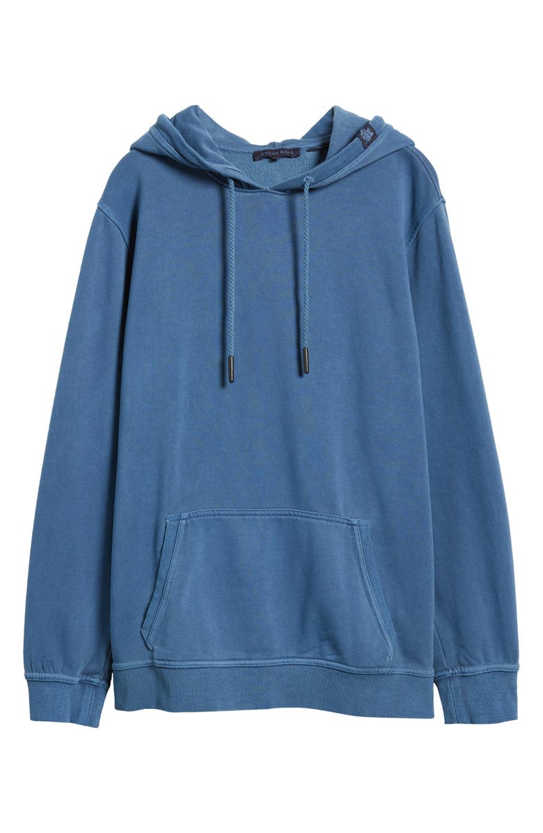 Stone Rose Fleece Hoodie, Alternate, color, Denim
