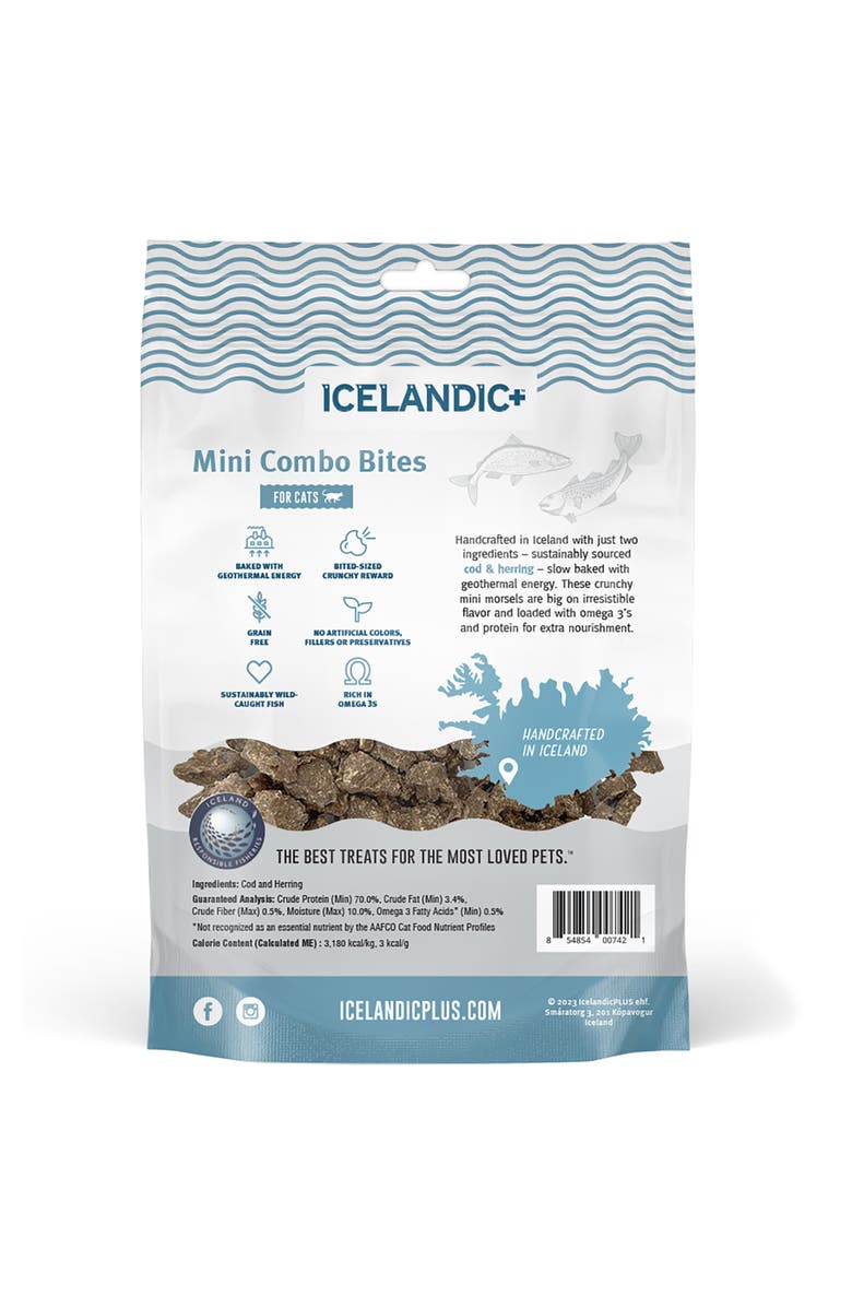 ICELANDIC+ Mini Combo Bites Cod 
Herring, 1.7Oz Bag, Alternate, color, 