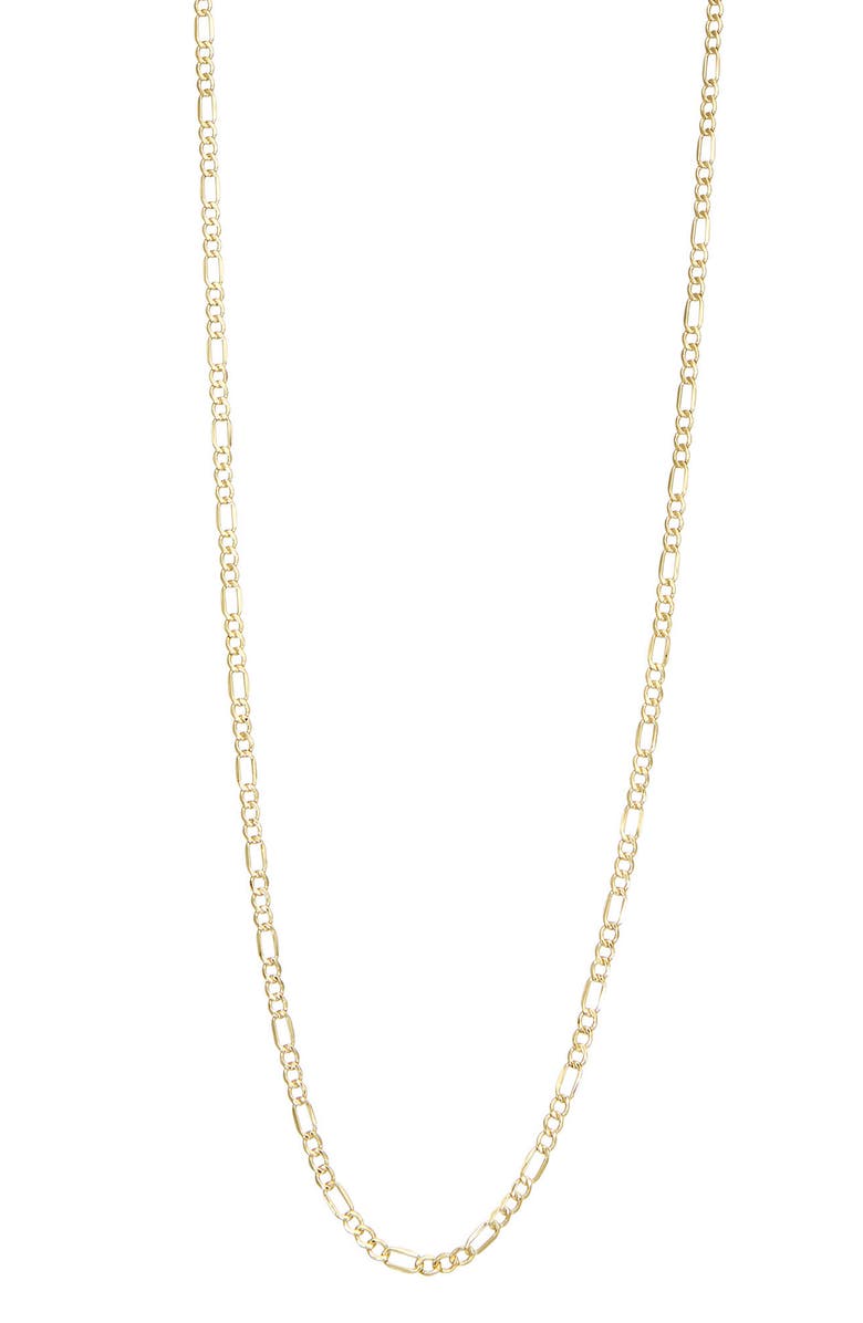 FZN 10K Gold Mixed Clip Chain Necklace, Main, color, Yellow Gold