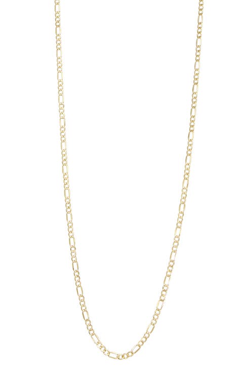 10K Gold Mixed Clip Chain Necklace
