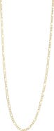 FZN 10K Gold Figaro Chain Necklace