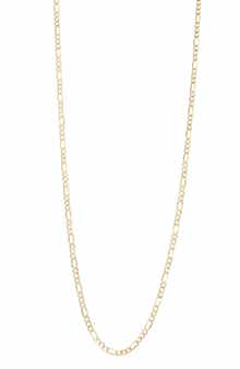 FZN 10K Gold Figaro Chain Necklace