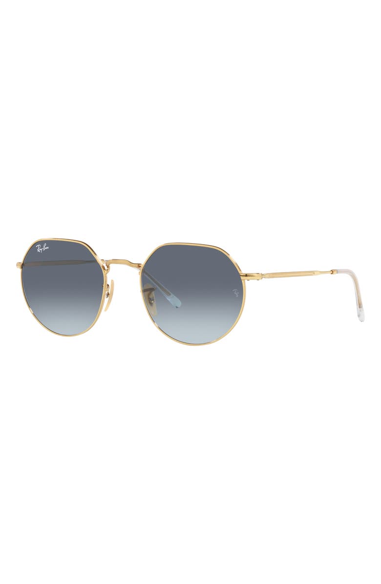 Ray-Ban 51mm Gradient Geometric Sunglasses, Alternate, color, Arista Blue