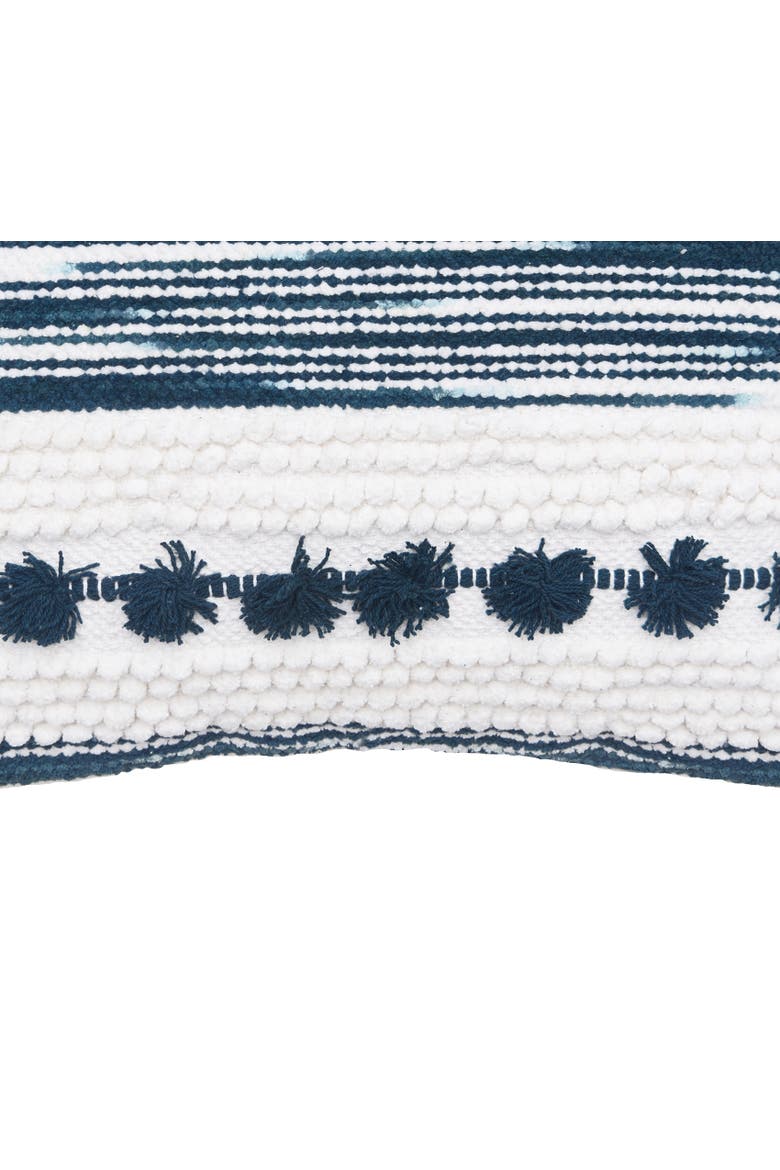 Oriana Tufted Textured Cotton Decorative Throw Pillow, Alternate, color, Blue