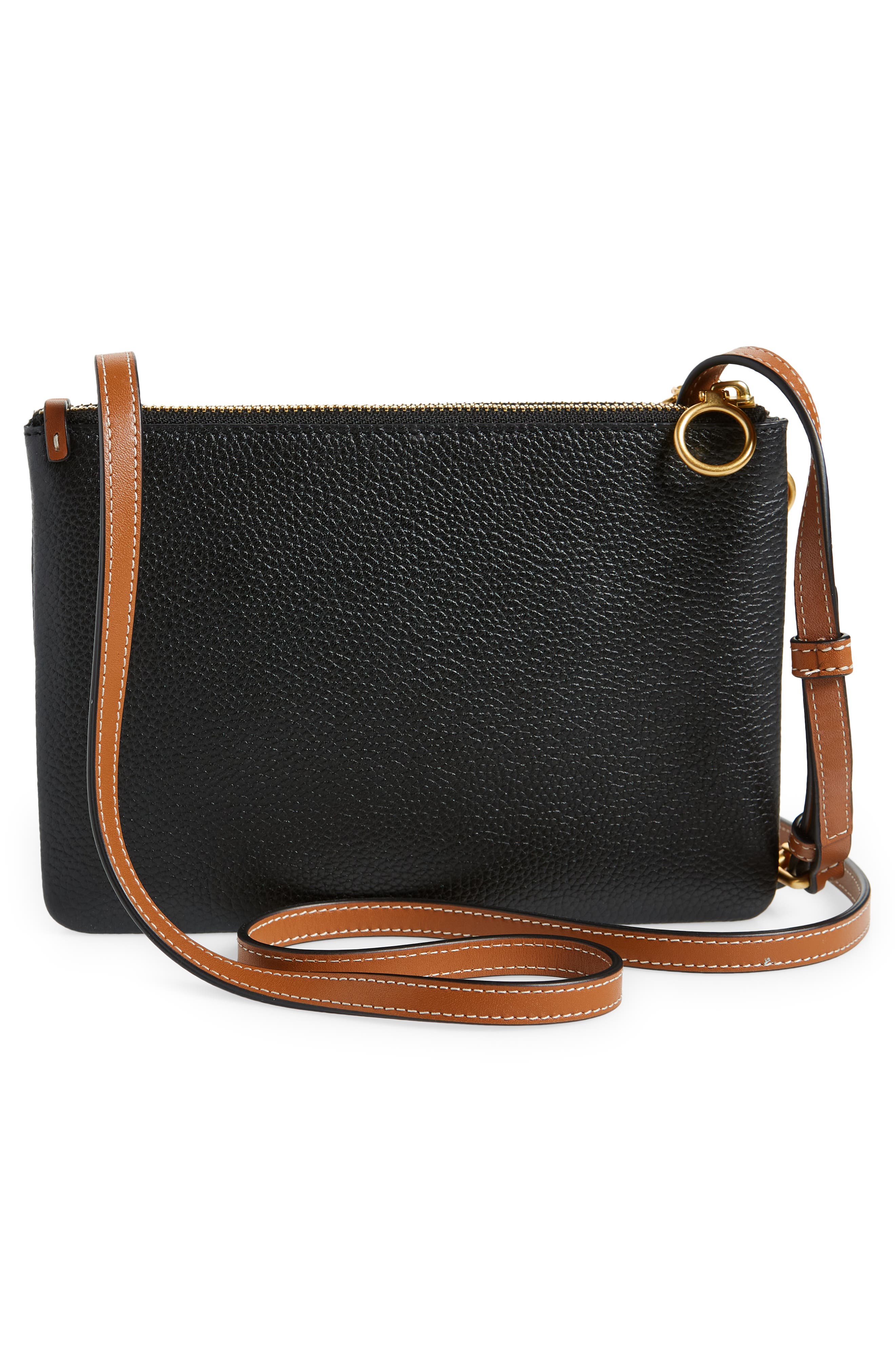 Tory Burch Perry Bombe Double Zip Crossbody Bag, Alternate, color, 