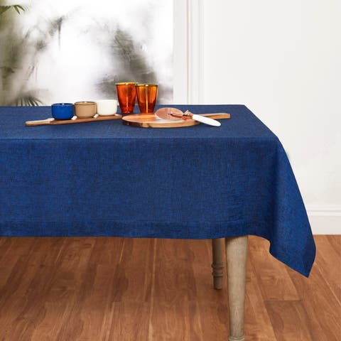 Linen Table Throw - Athena, 52" x 52" Inch