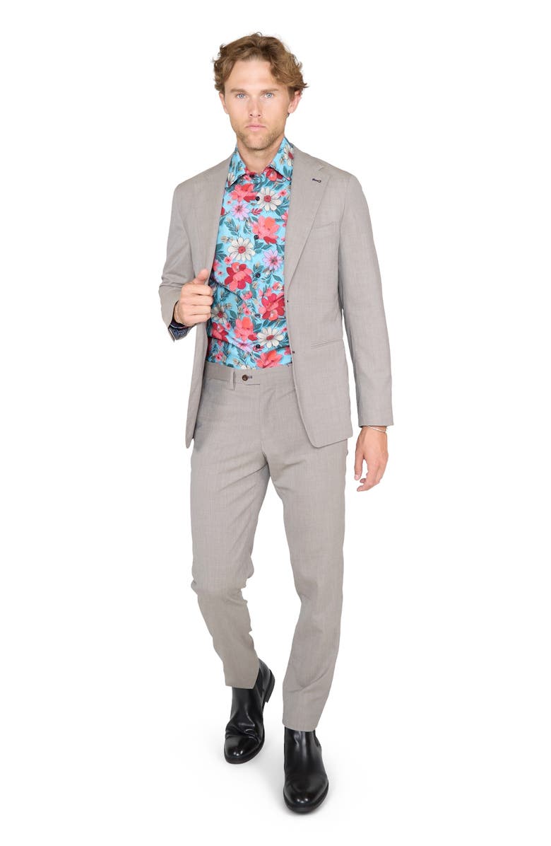 Lords of Harlech Judd Half Lined Tailored Wool Blazer, Alternate, color, Oak Brown