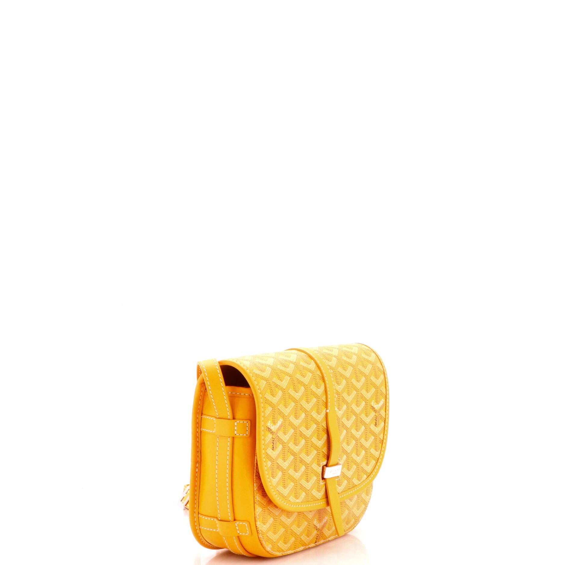 Pre-Owned Goyard Belvedere II Messenger Bag Coated Canvas PM, Alternate, color, Yellow