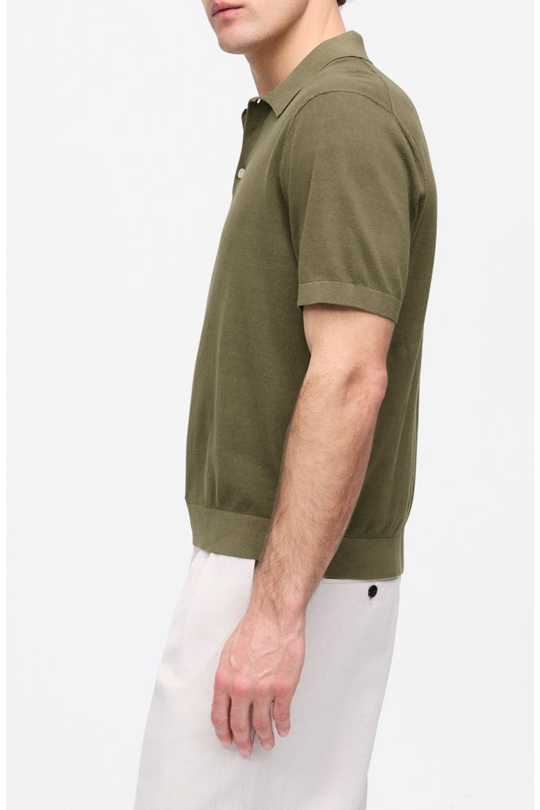 Garment Dyed Three Button Polo Sweater, Alternate, color, PRESSED SAGE