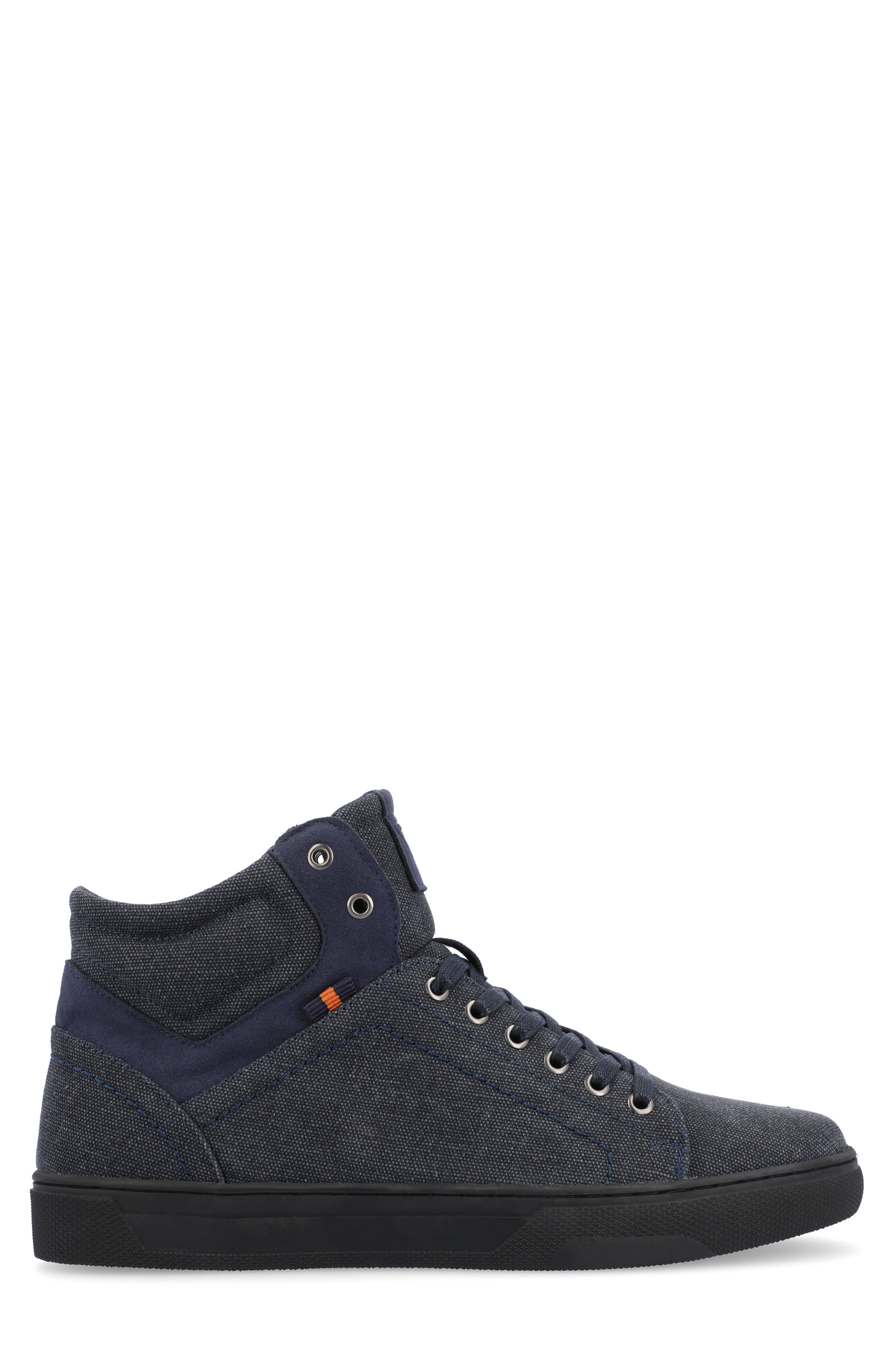 Justin High Top Sneaker, Alternate, color, NAVY