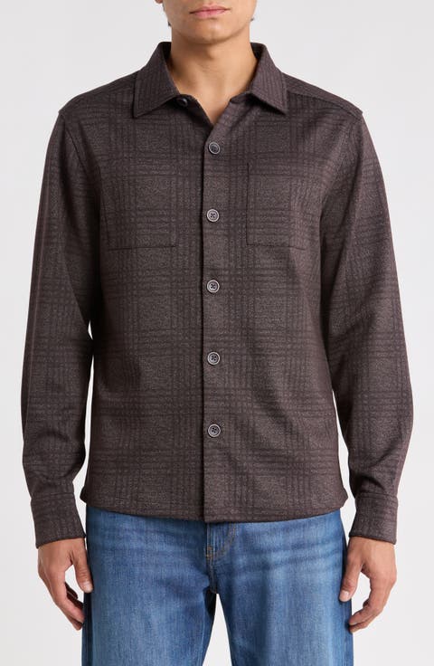 Upton Plaid Double Knit Overshirt