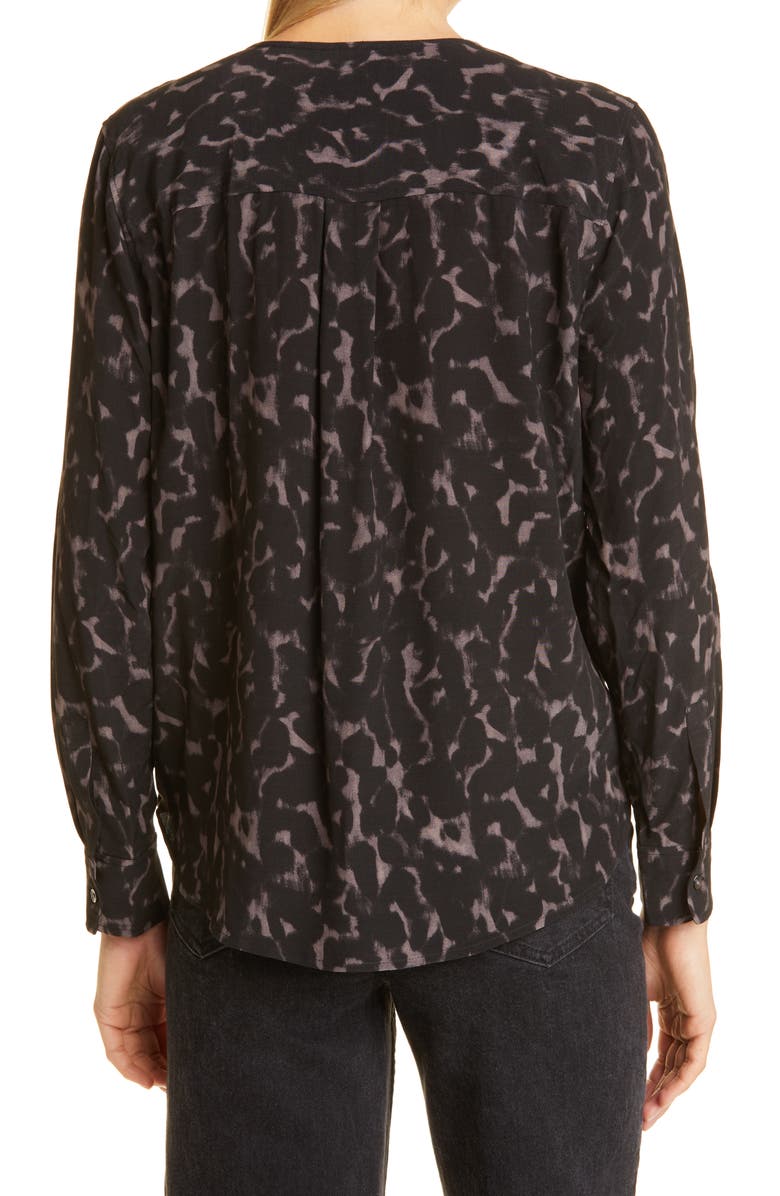 Rails Hillary Abstract Animal Print Wrap Front Blouse, Alternate, color,