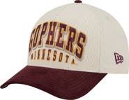 New Era Men's New Era Maroon/Cream Minnesota Golden Gophers Arch Two-Tone Corduroy 9FORTY A-Frame Adjustable Hat