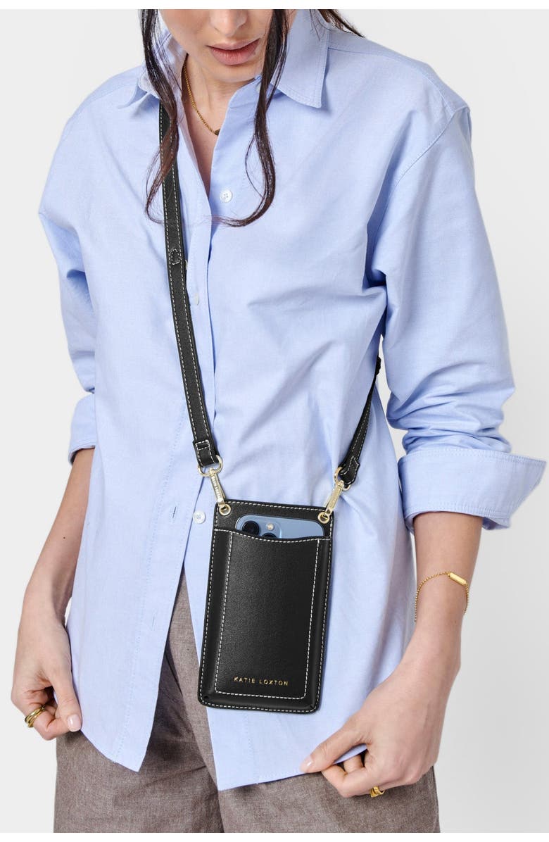 Katie Loxton Perri Cell Bag, Alternate, color, Black