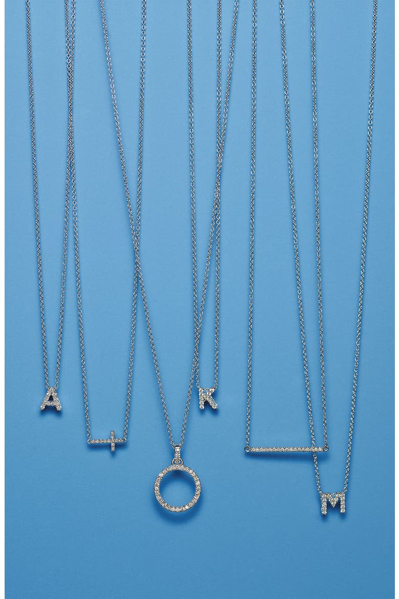 Diamond Bar Necklace (Nordstrom Exclusive), Alternate, color, WHITE GOLD