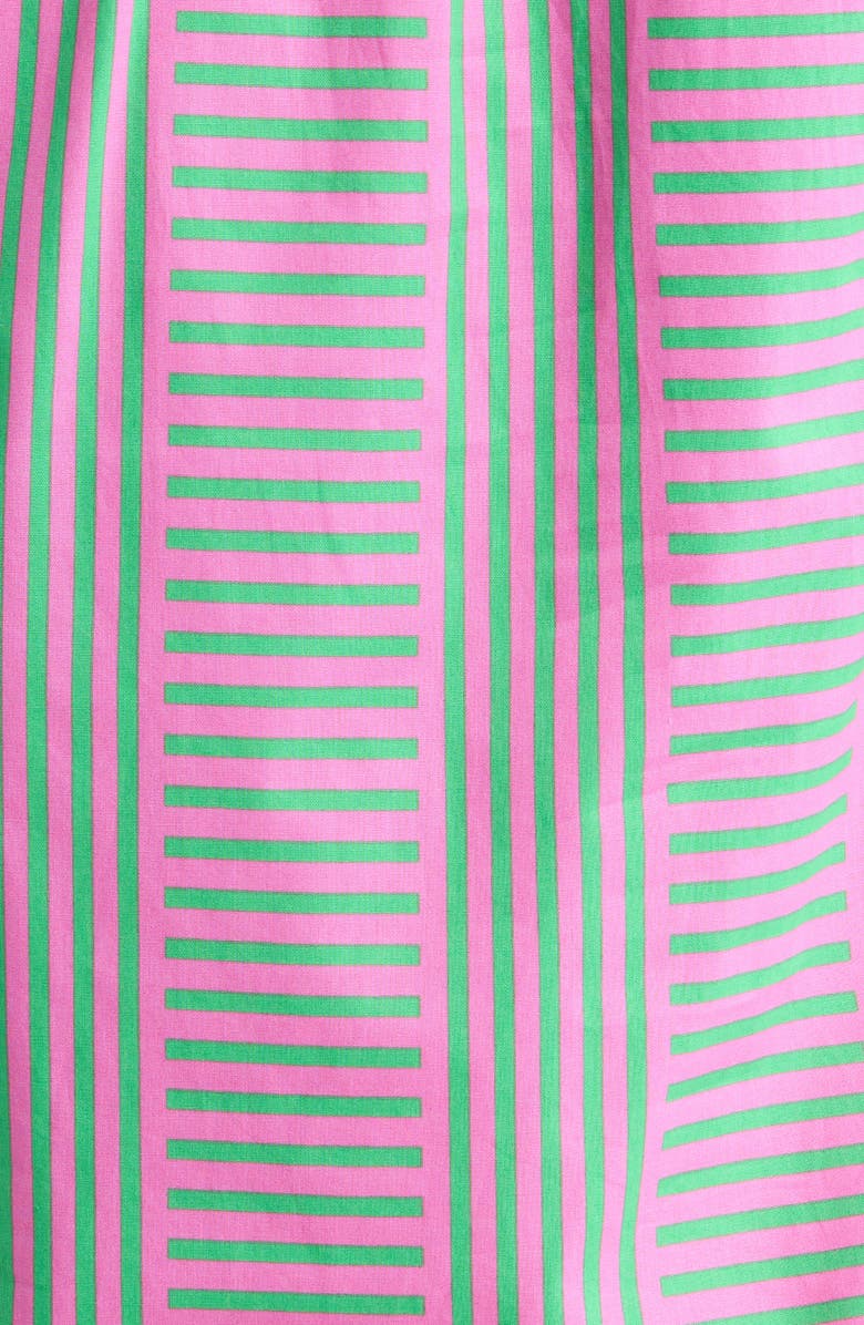 SUGARLIPS Valda Stripe Jazzy Flutter Sleeve Top, Alternate, color, Pink-Green-Multi