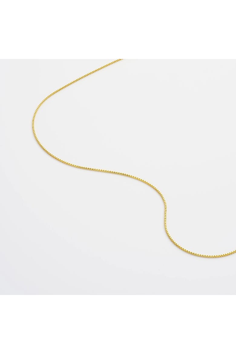 Box Chain Necklace, Alternate, color, Gold 24k