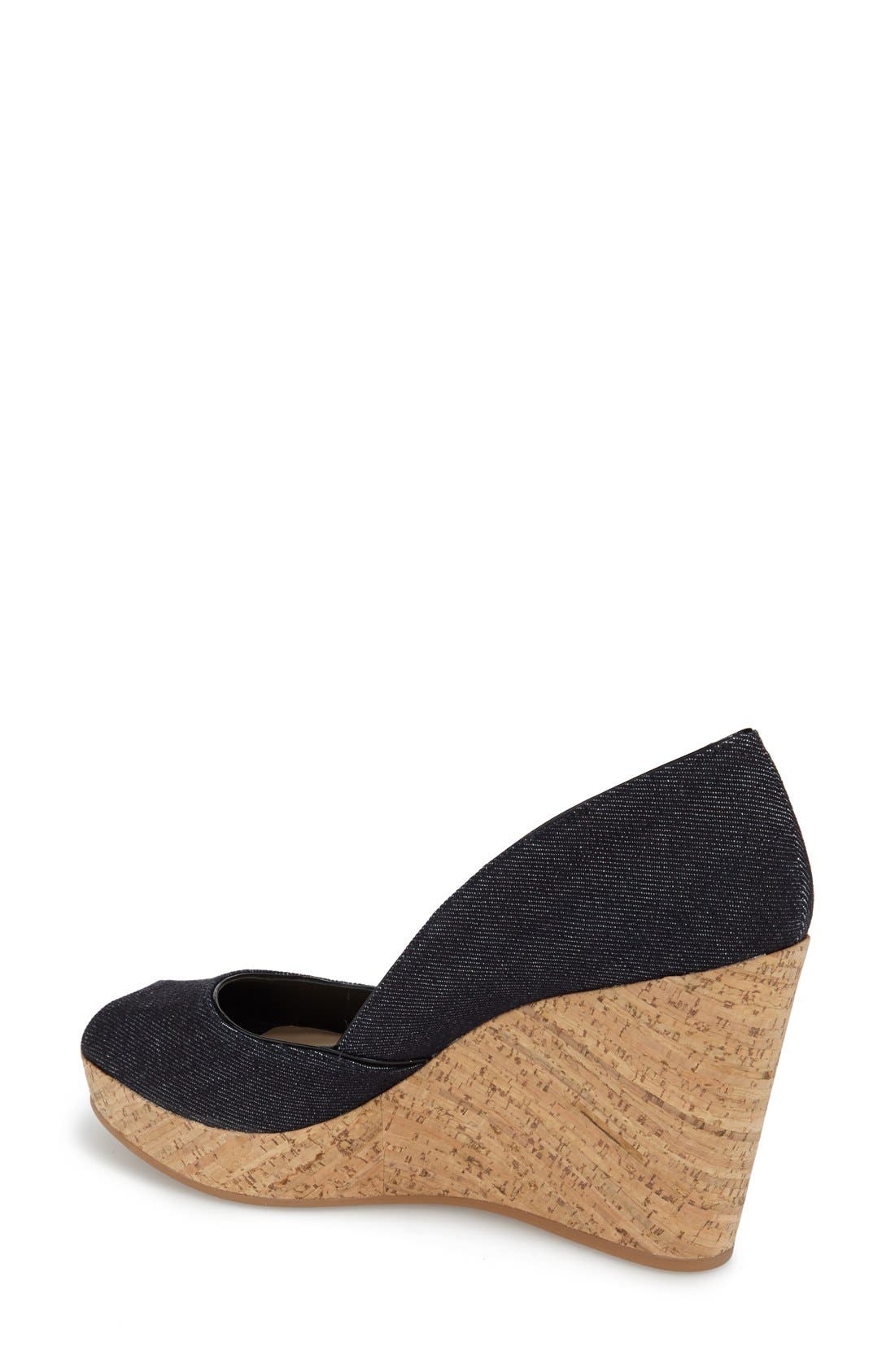 Via Spiga 'Stam' Open Toe Platform Wedge, Alternate, color, 