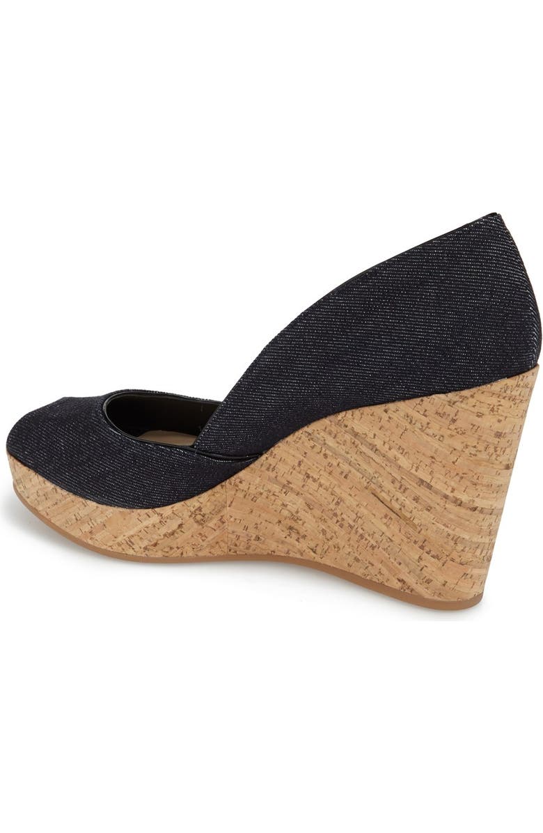 Via Spiga 'Stam' Open Toe Platform Wedge, Alternate, color,