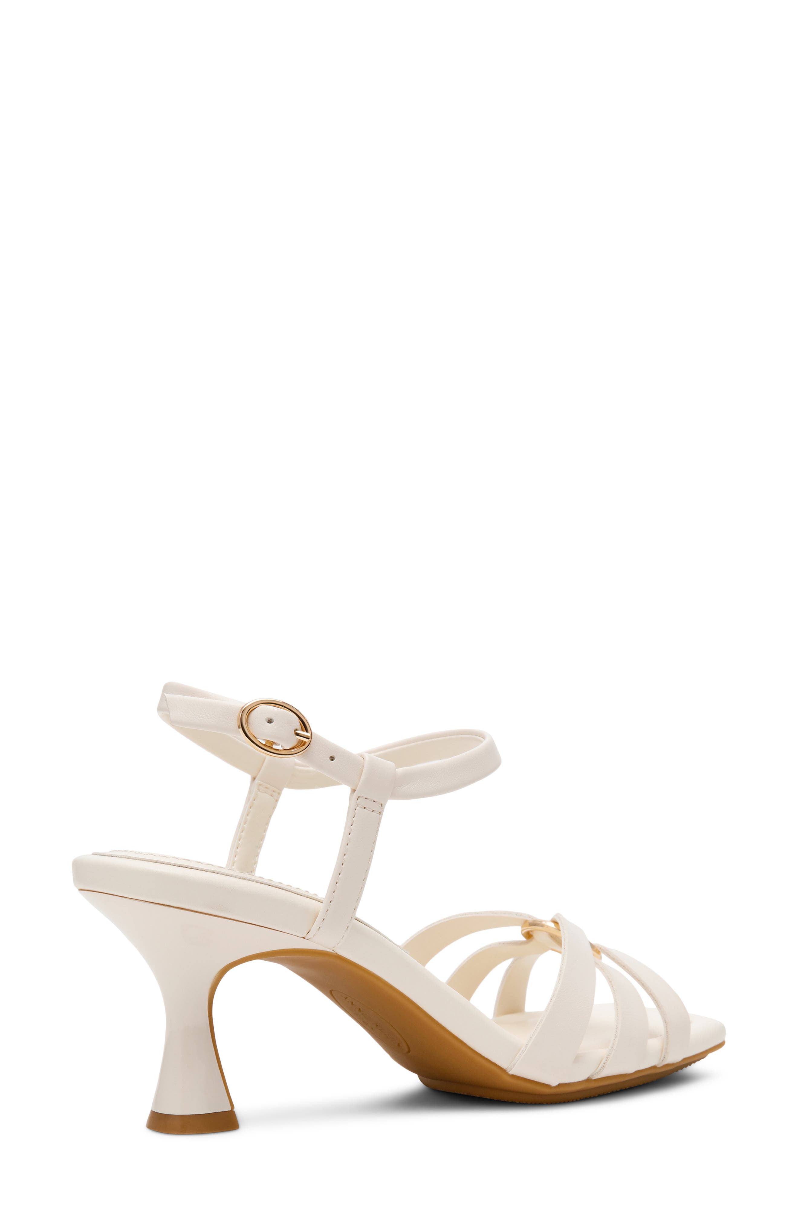 Anne Klein Jazlyn Ankle Strap Sandal, Alternate, color, White Pu